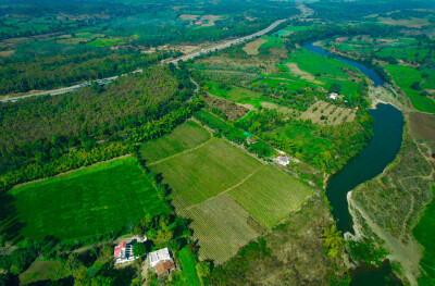 River Side Farmland At Bargi