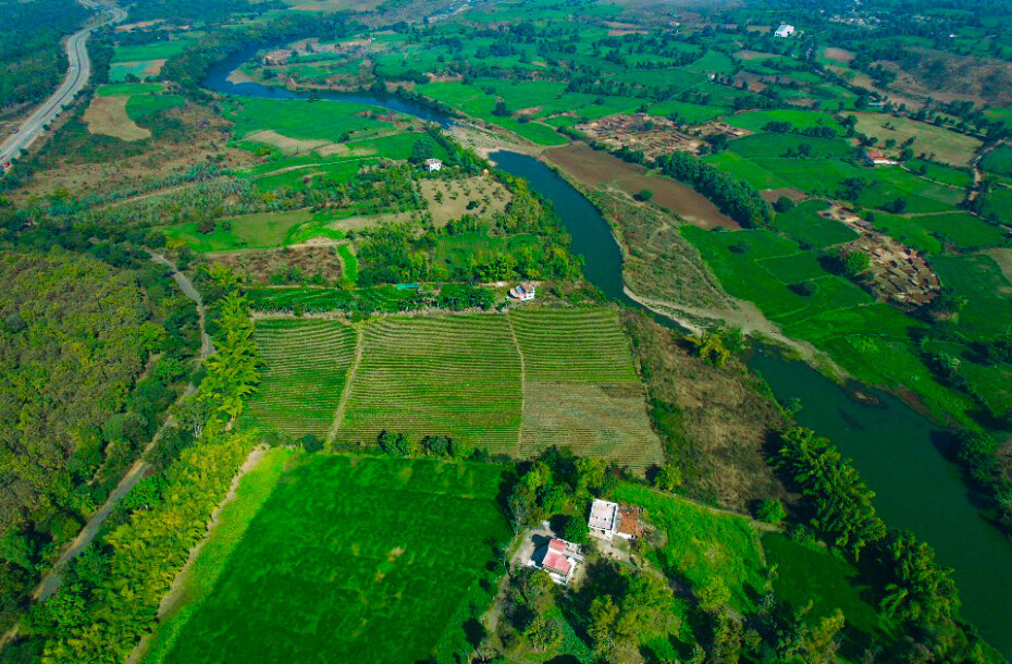 River Side Farmland At Bargi-6
